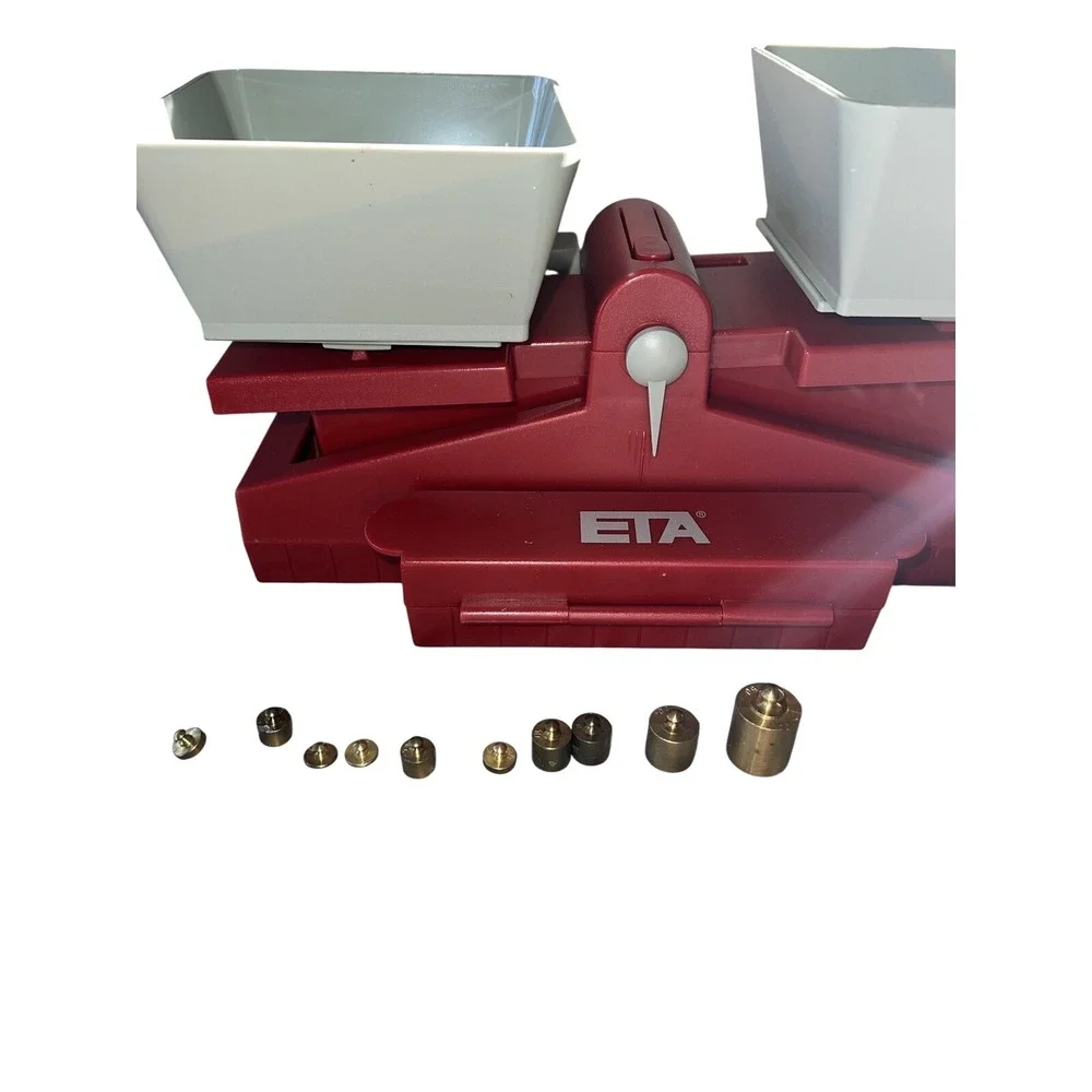 ETA Precision School Balance with Weights W/ Box Paperwork 410B Works Tested Fun